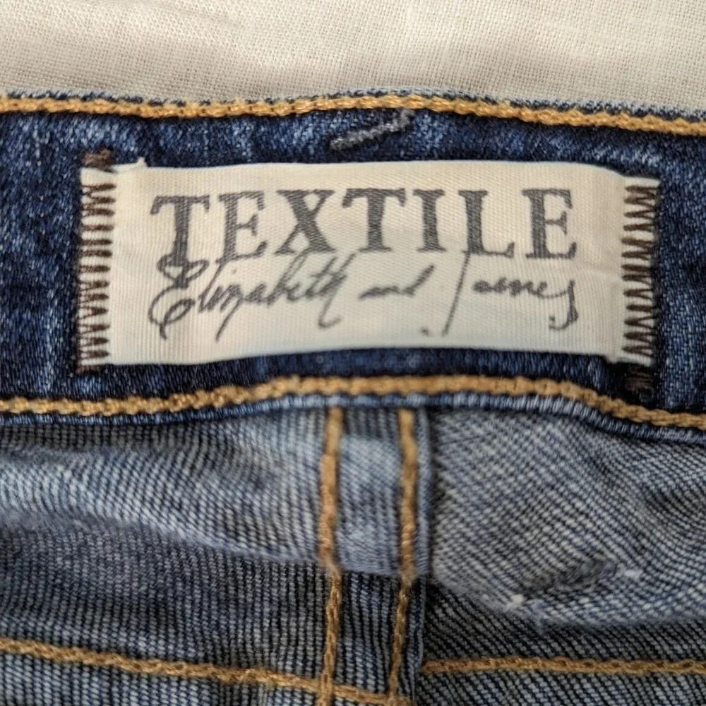 Textile Elizabeth and James zipper ankle blue jeans, women's size 25   J5 - Picture 7 of 12